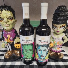 Glows Dark 3 Universal Monster Empty Bottles Frankenstein Bride Mummy 19 Crimes