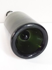 Antique Dark Green Hand Blown Wine Bottle c1800’s Deep Punt 10” Tall