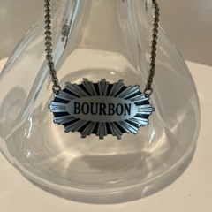 Crystal Cristal France Bourbon Glass Bottle