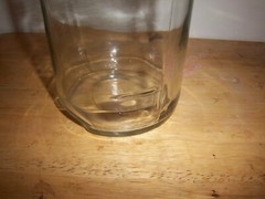 Clear Glass Wine Carafe 11.5&Prime; Vtg Paul Masson Since 1852, building on front