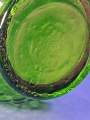 Gallo Half Gallon Green Glass Bottle Embossed Grapes & Vines Vintage Vtg Vase
