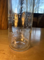 Vintage Garrett & Co. Inc Wine Bottle. Embossed W/cap. 4/5 Quart