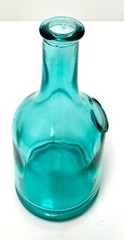 Small Aqua Green Wine Jug Shaped Decorative Bottle