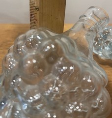 Vintage 2 Wine Grape Cluster Liquor Cognac Decanters Length 6.5&Prime; NO LIDS