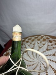 Vintage Chianti Wine Bottles Italy Green Multi-Color Decorative Basket Set