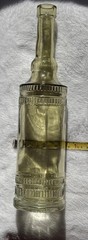Beautiful Vintage Wine Bottle Amber Green Made In Spain Style Decanter Vase