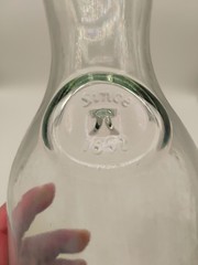 VTG Paul Masson Since 1852 Clear Glass Wine Carafe Bottles, Containers Lot Of 2