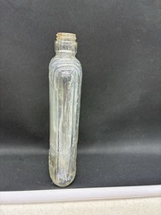 Antique Bottle Collectible Ambrose & Company Port Wine Bottle Ribbed Glass