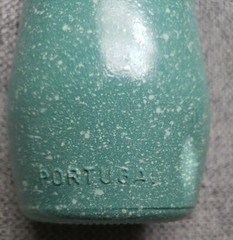 *Rare* Vintage J.M. DA Fonseca AZEITÃO Portugal Speckled Green Bottle 25 3 4878