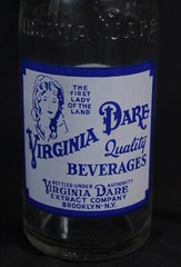 Vtg Virginia Dare Glass Bottle Detroit Quart General Beverage Co Cork Stopper