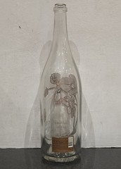 Vintage 1997 Perrier Jouet Rose Floral Champagne Empty Bottle Jeroboam 3L