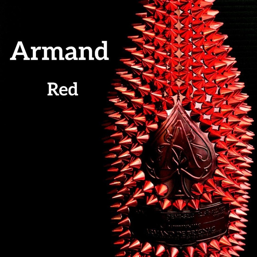 Armand de Brignac Studs Decoration Empty Bottle Color Red x Red Togemand