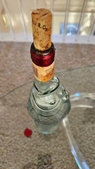 Fish Shaped Italian Wine Empty Bottle 13&Prime; Pescevino VTG Glass Sculpture Nautical