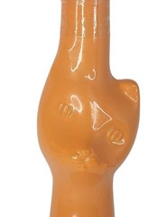Happy Cat Moselland Black & Orange Cat-Shaped Empty Wine Bottles Halloween Set