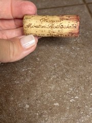 2000 Chateau Mouton Rothschild Empty 750ML Glass Bottle with Cork