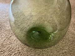 🇺🇸Demijohn 56 Wine Carboy Huge Green Glass Bottle 25.5&Prime; Tall 17.5&Prime; Wide🇺🇸