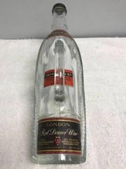 CANADIAN LONDON ONTARIO RED DINNER WINE BASKET BOTTLE 11.5 » w / Handle.