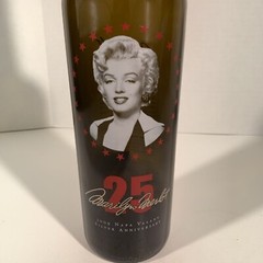 Marilyn Merlot Monroe 2009 25th Silver Anniversary Merlot Empty Wine Bottle