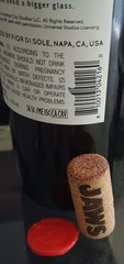 JAWS 50th Anniversary Amity Island Red Wine Collectible Bottle (Empty) w/ Cork