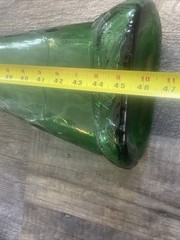 Vintage Gori Gori Chianti Rifle Bottle 3L Green Glass Italy 1960s 45.5 In Tall