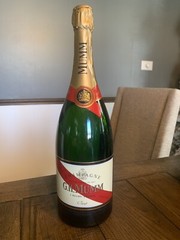 Giant EMPTY SEALED DISPLAY G.M. MUMM Champagne Bottle