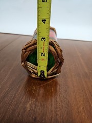 1960s 1 Pt Wicker Wrapped SANT&rsquo;GRIA of Yago Red Spanish Wine Bottle