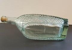 Vtg.London WINERY LTD Aqua Green Glass Horizontal Bottle w/Handle London Ontario
