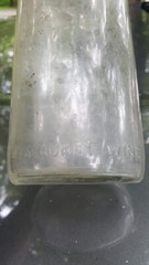 Vintage 4/5 quart petri wine bottle