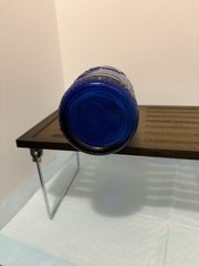 Vintage Cobalt Blue Glass Wine Bottle