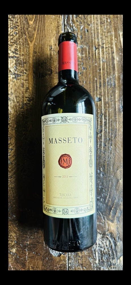 Masseto Wine Bottle EMPTY 2011 Tuscany Italy Collectible 750ml