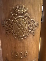 CHATEAUX PONSAC, CHATEAUX SANRENAY 19&Prime; Wood Wine Shop SIGN 1950