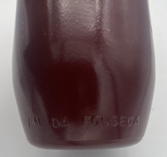 Vintage Lancers J.M. Da Fonseca Portugal 9&Prime; Glass Brown Painted Wine Bottle