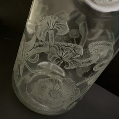 Vintage Paul Masson Norman Kosarin Wine Decanter Carafe Etched Glass 1852