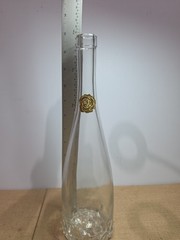 EMPTY 2023 Cote Des Roses Clear Glass Wine Bottle 13&Prime; Tall