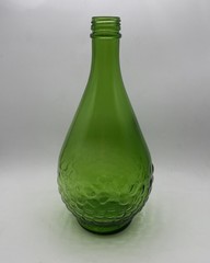 Gallo Half Gallon Flavor -Guard Green Glass Bottle Embossed Grapes & Vines VTG