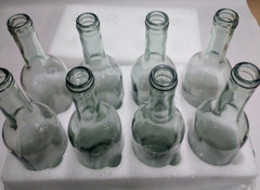 750ml Glass Bordeaux Wine Bottle Punt Bottom W/ Synthetic Tasting Corks – Return