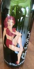 Kestrel – Lady in Red Wine Bottle (Empty) 7th Edition. Great Cond!