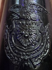 Antique Garrett&rsquo;s Virginia Dare Norfolk VA Irradiated Purple Wine Bottle 12.75&Prime;