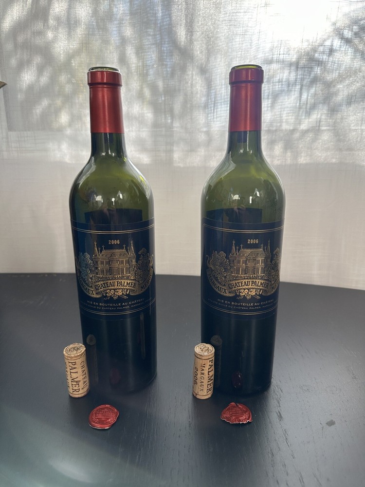 2006 Chateau Palmer Margaux Medoc Bordeaux – Empty 2 X 750ml Bottles – France