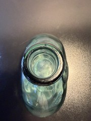 Vintage Dalmau Hermanos Wine Bottle Green Glass Spanish Made in Spain 6.5” Tall