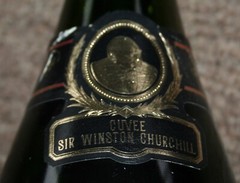 1979 SIR WINSTON CHURCHILL ( EMPTY ) POL ROGER CHAMPAGNE BOTTLE & BOX ( EMPTY )