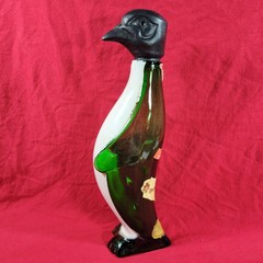 Vintage 1967 Penguin Wine Bottle Empty S. Martino Chianti Wine Glass Portland OR