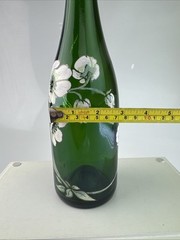 Perrier Jouet Champagne Bottle Hand Painted Flowers -Empty Bottle – No Label
