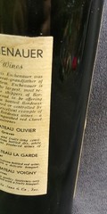 1952 Wine Bottle Tax Stamp Julius Wile Chateau La Garde Claret Louis Eschenauer