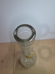 EMPTY 2023 Cote Des Roses Clear Glass Wine Bottle 13&Prime; Tall
