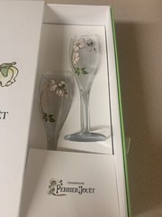 PERRIER-JOUET BELLE EPOQUE CHAMPAGNE GIFT BOX Empty Bottle 2 Flutes 2007