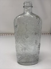 Wine Bottle Garretts American Wines 4/5 Quart Embossed Clear Glass