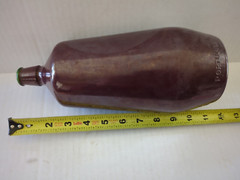 J. M. Da Fonseca Glass Factory Painted Wine Bottle Portugal