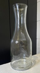 Vintage PAUL MASSON CLEAR GLASS WITH LID Wine Water Milk Carafe