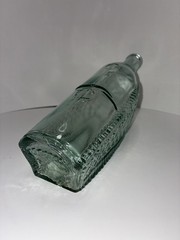 Vintage Ship Wine Bottle Decantor Weave Pattern